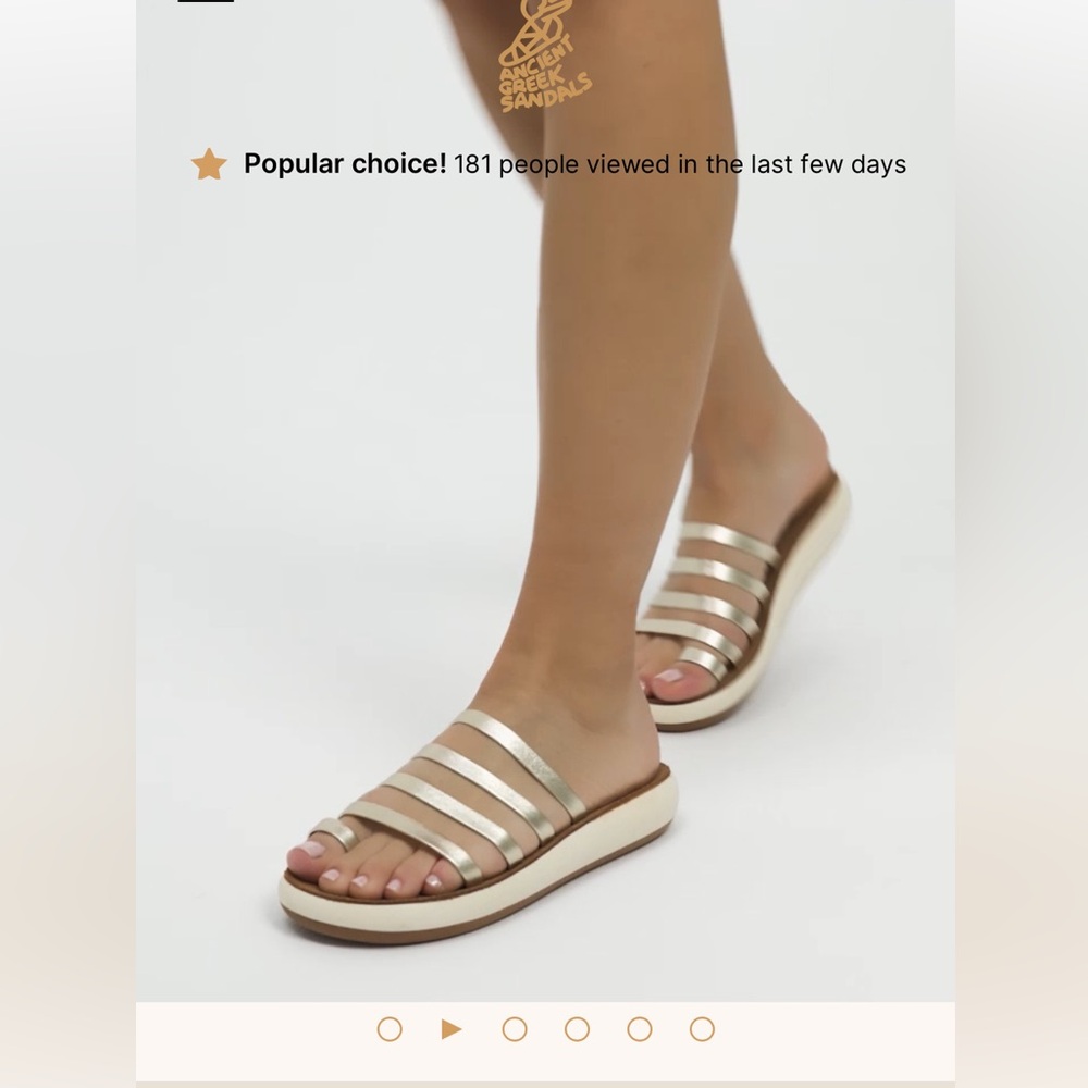 Sz 40 Ancient Greek Niki Comfort Sandal